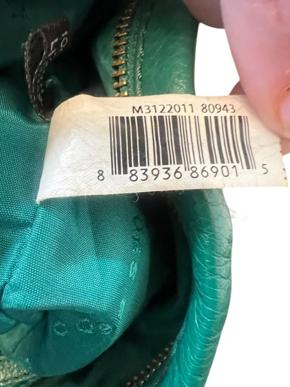 Marc by Marc Jacobs Teal Leather Crossbody Bag Y2K Vintage - Picture 12 of 12